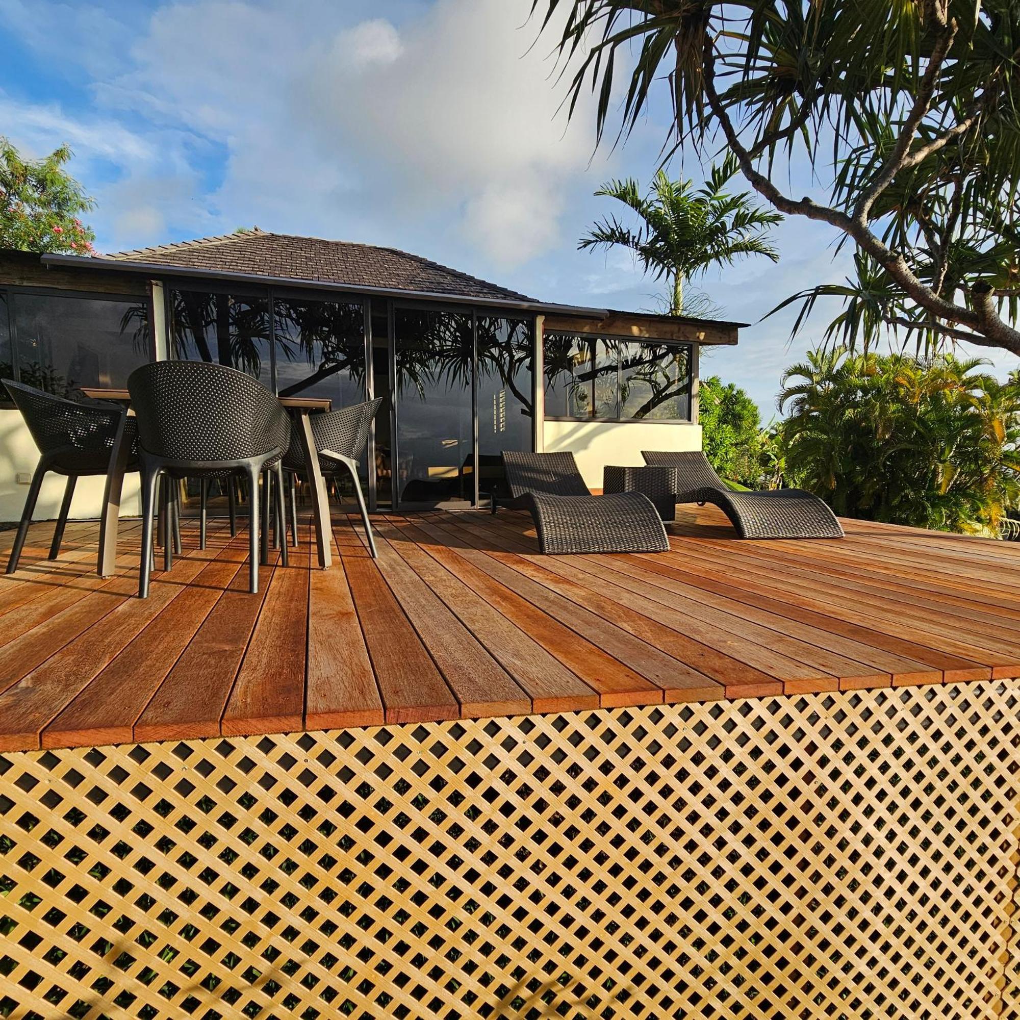 Jolie Maison Vue Ocean Et Moorea Punaauia Kültér fotó